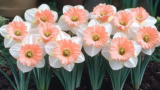 Pink Charm Daffodil Bulbs for Planting - Easy to Grow Perennial Flowers for Garden or Containers (5 Bulbs)