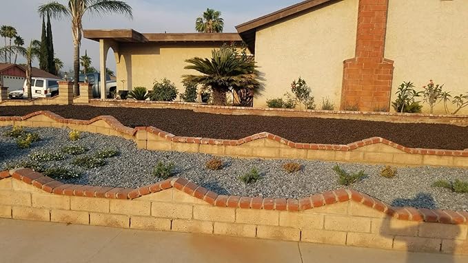 – 100% Wire-Free Premium Grade Nugget Rubber Mulch for Playgrounds & Landscaping | Safe for Kids & Pets, No Replacement Needed, Ultra Durable | Gray, 20 lb (0.8 cu ft)