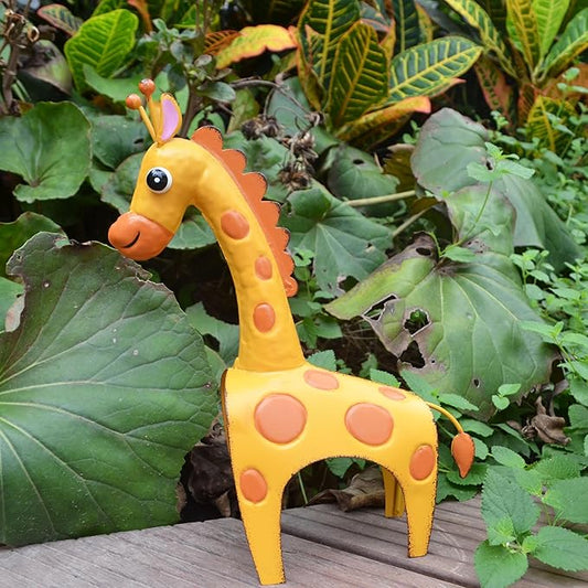 GIFTME 5 Garden Giraffe Sculpture Outdoor Decor for Patio,Backyard,Porch,Lawn Spring Garden Statues,Kid's Room Decor