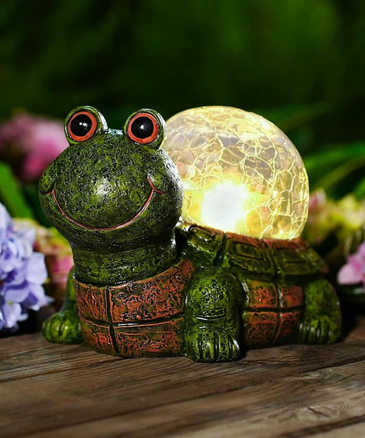 Qeeman Turtle Outdoor Garden Statues: Lawn Ornaments for Outside Yard Patio Balcony Landscaping Figurine Decor - Birthday Gifts for Mom Grandma Women Dad Lover Sister