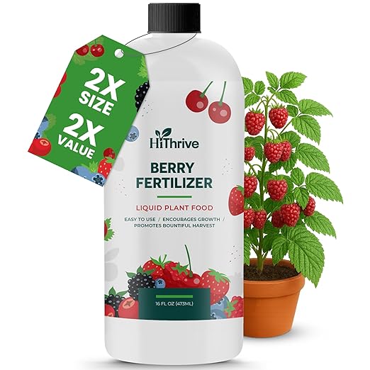 16oz Berry Fertilizer - Makes 16 Gallons of Fruit Tree Fertilizer for Elderberry, BlackBerry & More, Nutrient-Rich Liquid Plant Food for Strong Roots, Healthy Growth, and Flavorful Fruits