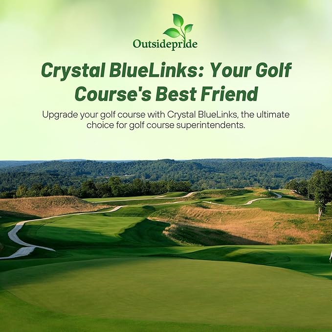 Outsidepride Crystal Bluelinks Creeping Bent Grass Seed - 5 lbs. Dense Turf Grass for Golf Greens & Putting Surfaces, Fine-Textured, Tolerant to Close Mowing for Smooth, Consistent Lawn Coverage