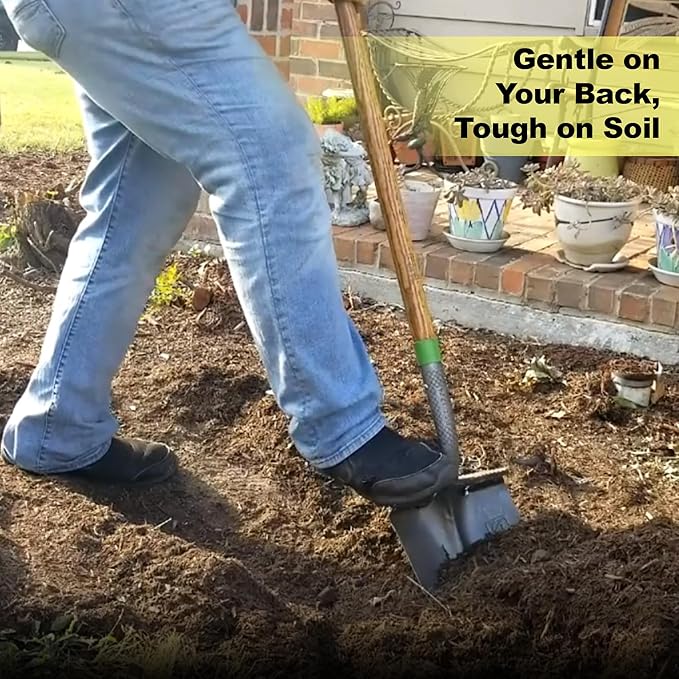 Non-Skid Attachment (Set of 2) – Back-Saving Ergonomic Foot Step for Easier Digging & Landscaping | Heavy-Duty Grip Accessory Fits Most Garden & Yard Tools – Yellow