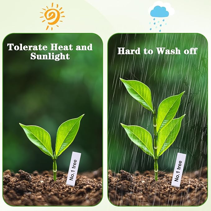 1500 Pcs 4 Inch Plastic Plant Nursery Garden Labels Waterproof Pot Markers Garden Stake Tags, White