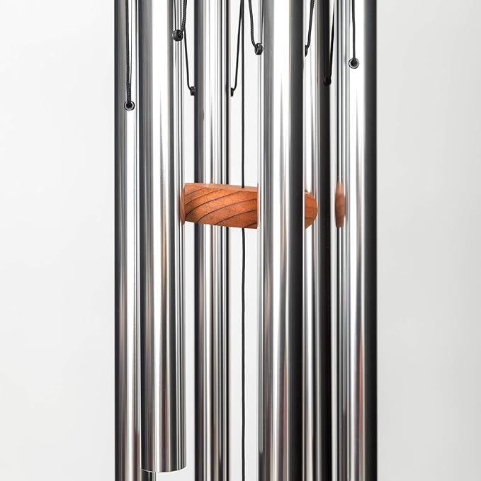 In Loving Memory 24-inch Windchime, Silver w/The Lord is My Shepherd…