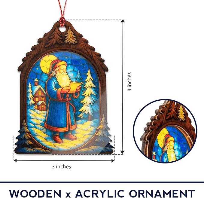 Funny Christmas Santa Ornaments 2025 - Santa Ornaments for Christmas Tree - Christmas Ornaments - Nostalgic Christmas Decorations - Old World Christmas Ornaments - Christmass Ornament