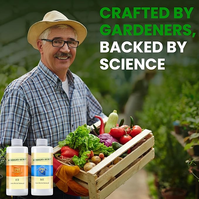 Humboldts Secret pH Up and pH Down Control Kit | Liquid Nutrient Solution Balancer for Plants | for Soil, Hydroponic, Coco, and DWC Systems | Supports Nutrient Absorption and Growth | 8 Ounce