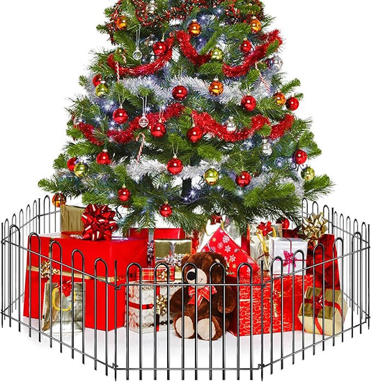 26 Panels Decorative Garden Fence, 37ft X 20in Rustproof Metal Animal Barrier Fence, No Dig Fence Garden Fence, Arched Flower Bed Edging Ornamental Wire Border Fencing for Outdoor Yard, Patio Decor