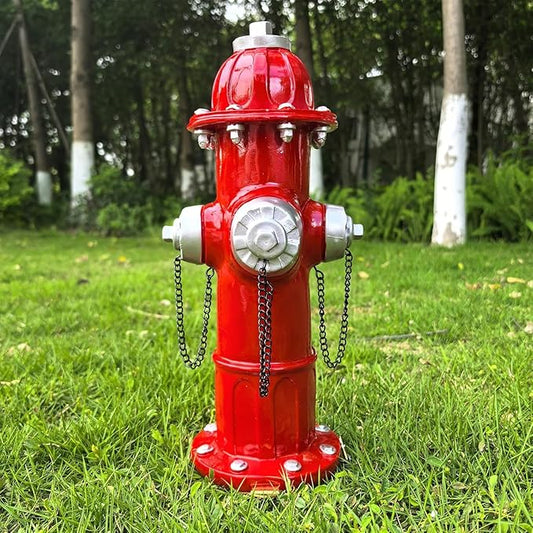 Garden Fire Hydrant Outdoor Statue,Sculpture for Dog to Peed on Yard Decor,Fire Hydrant Puppy Pee Training Post Figurine,Funny Decor Statue
