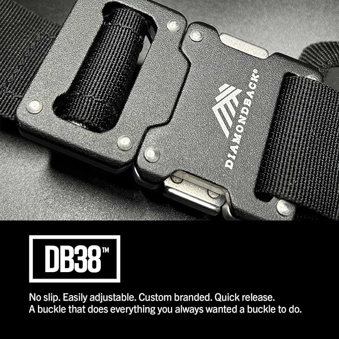 Diamondback Tempo Tool Belt (XL/XXL) - Tool Belts for Men with Lumbar Support - Utility Belt with 10 Attachment Points for Tool Belt Pouches