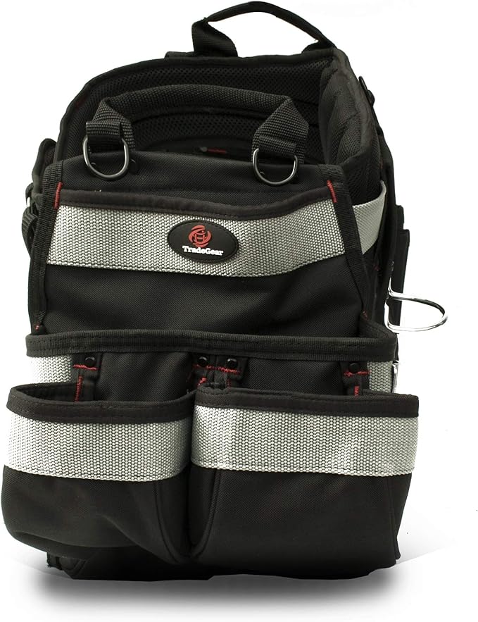TradeGear Part#SZB Electrician's Belt & Bag Combo - Heavy Duty Electricians Tool Belt Designed for Comfort & Durability - Ideal for All Electricians Tools - Fits Sizes XL - 3XL (40"-55")