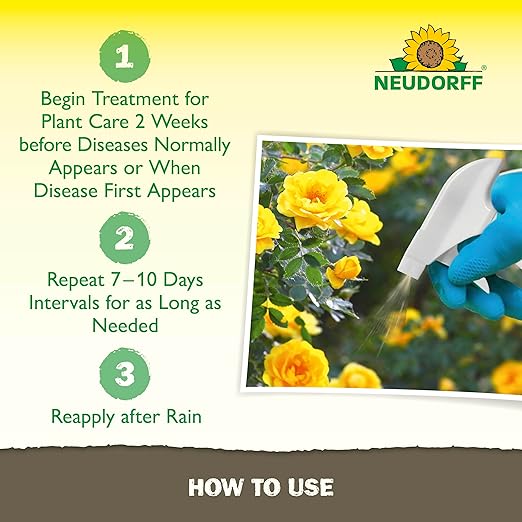 Neudorff Plant Fungicide Spray, Copper Soap Fungicide for Roses, Fruits & Vegetables Control Powdery Mildew and Other Diseases and Fungus for Organic Gardening, Ready-to-Use (32 oz)