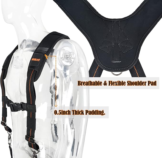 WELKINLAND 2.5" Tool belt suspenders, Tool belt suspenders for men, Tool suspenders for men, Tools suspenders