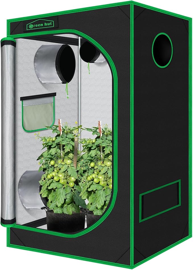 24"x36"x60"Grow Tent for Plants Mylar Hydroponic Grow Tents Indoor Grow Room for Plant Fruit Flower Veg with Removable Waterproof Floor Tray