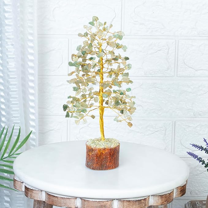 Crocon Green Jade Healing Crystals Tree Bonsai Desk Decor for Women Home Room Decor Spiritual Gift Meditation Crystals Room & Office Decor Cute House Warming Gifts for Women Mom Birthday her - 10"""