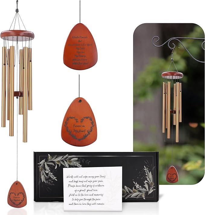 Sympathy gifts for loss of loved one Celebration of life ideas funeral favors sorry for your loss gifts Memorial wind chimes gifts prime with mute option patio decor By Suntribe