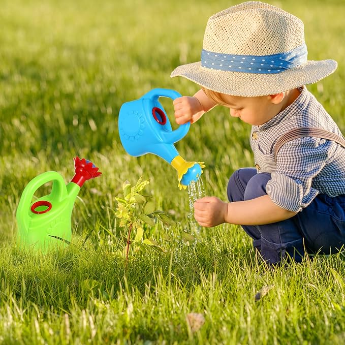 Chicken Watering Cans, Plastic Watering Can Watering Can Kids Beach Watering Can Toys, 2 Pieces (Random Color)