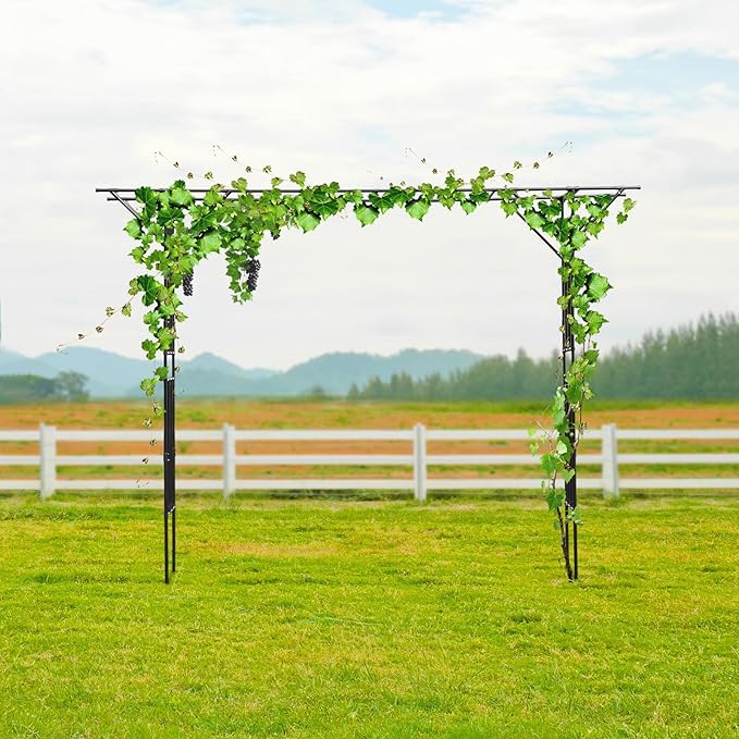 Garden Trellis Metal Garden Arbor Archway for Outdoors Climbing Plants Backyard Decorative Wedding Arches