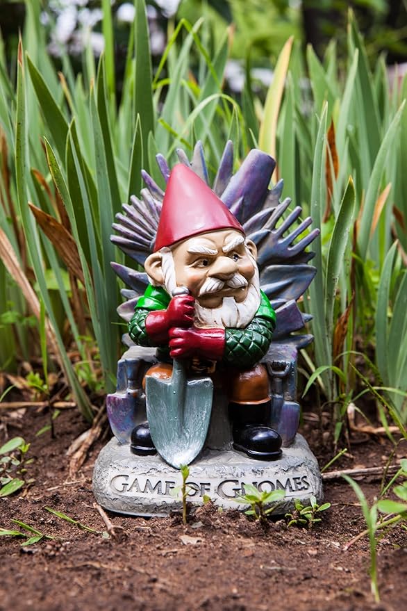 BigMouth Inc. Game of Gnomes Garden Statue, Funny Outdoor Lawn & Yard Figurine, TV Show Sculpture Decorations and Gift