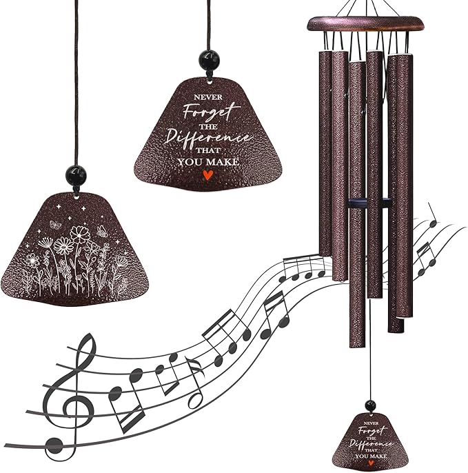 Thank You Gifts for Women/Coworkers/Men 32” Wind Chimes, Employee Teacher Staff Housekeeping Volunteer Appreciation Gifts, Appreciation Farewell Retirement Chaos Coordinator Gift for Coworkers