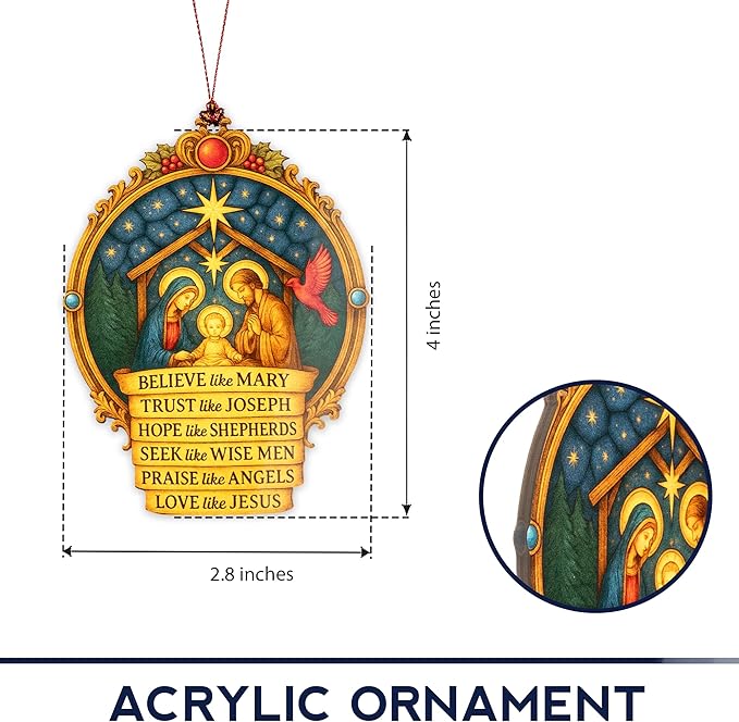 Christmas Christmas ornament 2025 - christian christmas ornaments - religious christmas ornaments - christmas ornaments - christian christmas decor - Christmas decoration