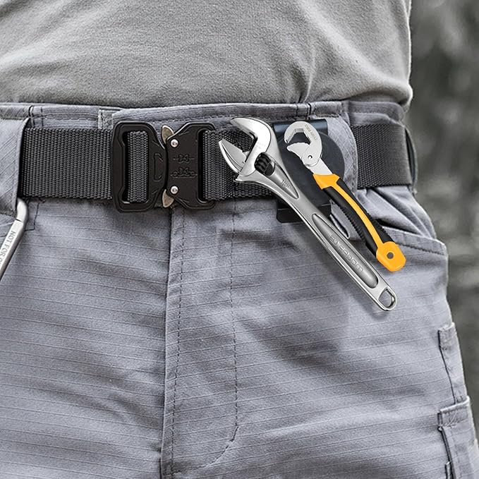 3 PCS Belt Magnetic Clips Heavy Duty Magnetic Tool Holder Black Magnet Belt Organizer for Screws Nails Screwdrivers Wrench Metal Accessories (Medium 2.16 * 2.8 IN)