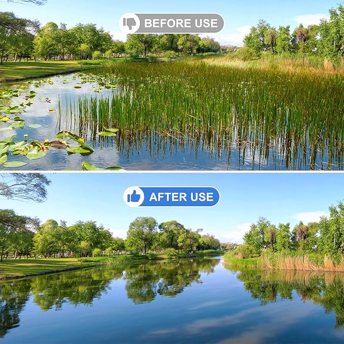 Landscape Rake, 78 Inch Adjustable Lightweight Pond Rake 36" Width Aluminum for Removing Weeds, Leaves, Beautifying Coastlines and Beaches