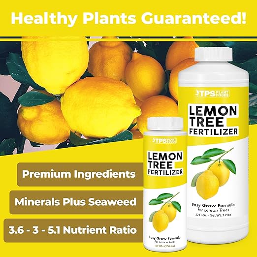 Lemon Tree Fertilizer for Lemon Trees and Citrus, Liquid Plant Food, 32 oz (1 Quart)