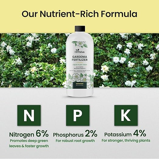 16oz Gardenia Fertilizer - Makes 96 Gallons of Indoor Plant Food for Gardenia Plants Live, Nutrient-Rich Outdoor & Indoor Plant Fertilizer, Flower Food for Vibrant Growth and Beautiful Blooms