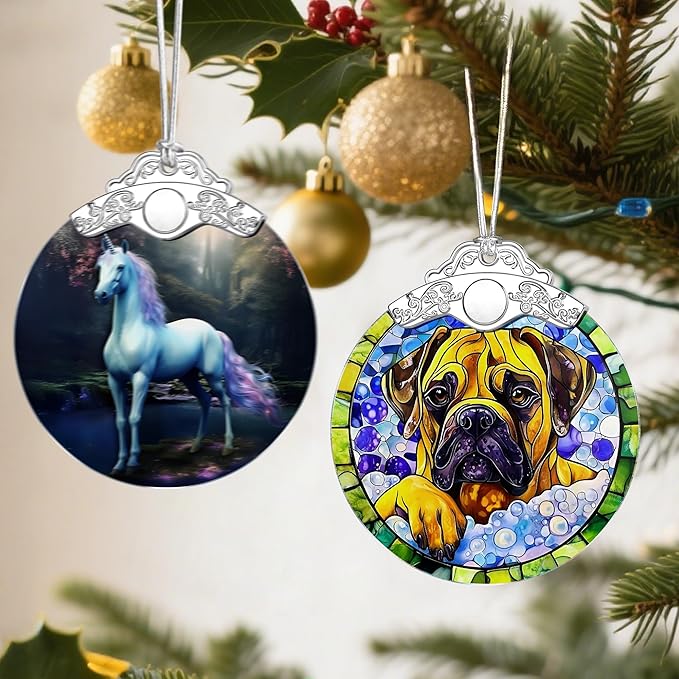 Bullmastiff Dog Christmas Ornaments: Christmas Tree Ornaments, Holiday Decor for Pet Lover, Stocking Stuffers, Gift Ideas, Xmas Gifts & Gifts for Dog Lover