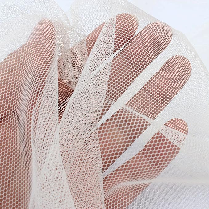 White DIY Mosquito Net Fabric | 10x20 FT Netting | Insect Cover for Garden, Patio, Outdoor & Windows | Multiple Sizes in Black, White & Green | Raised Bed Screen Mesh Barrier