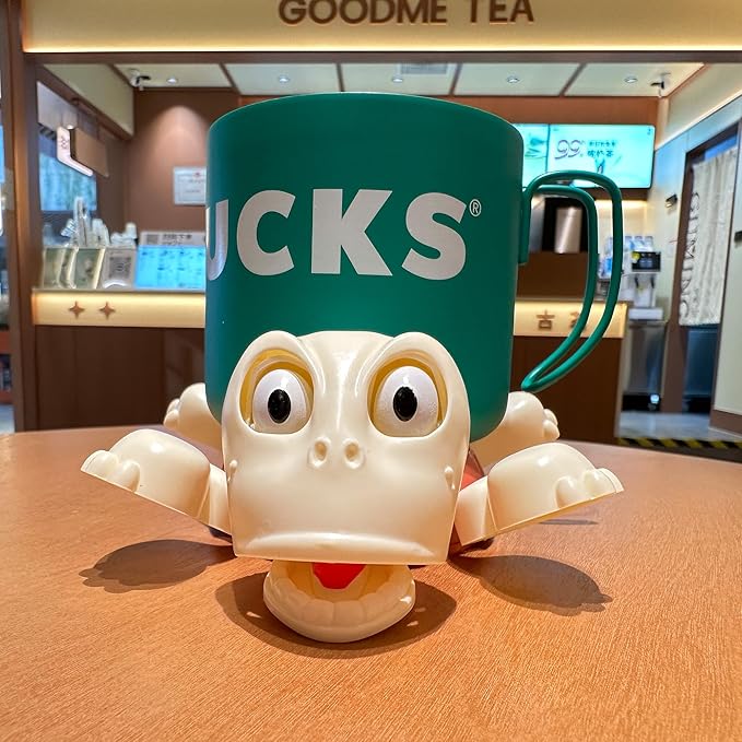 JOD® Turtle Cup Holder, Turtle Coaster with Funny Expression, Cup Holder with Liftable Limbs & Expressive Face for Turtles,Tortoise Lover Gag Gifts Home Decor(Pink)