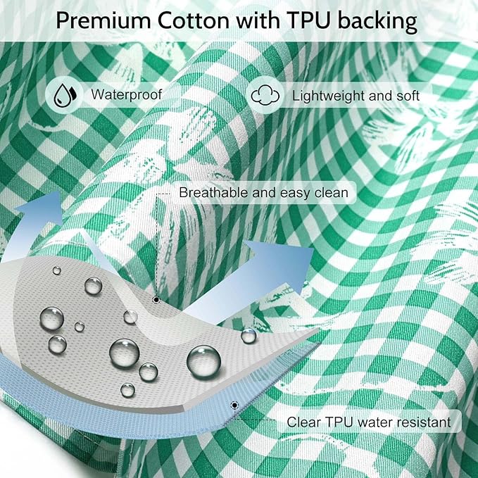 Waterproof Floral Chef Apron Women with Pockets, Cute Apron for Kitchen Cooking Home Baking, Grilling and Gardening Apron