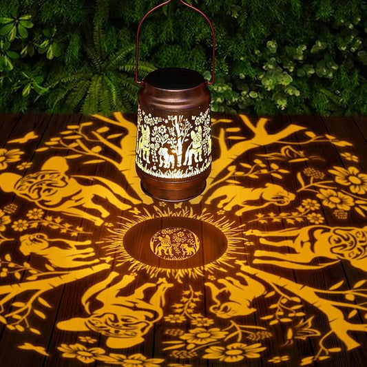 French Bulldog Solar Lanterns Outdoor Waterproof - Decorative Hanging Solar Lights for Garden Patio, Birthday Gifts for Women, Men, Dog Lover, Yard Lawn Porch Pathway Decor