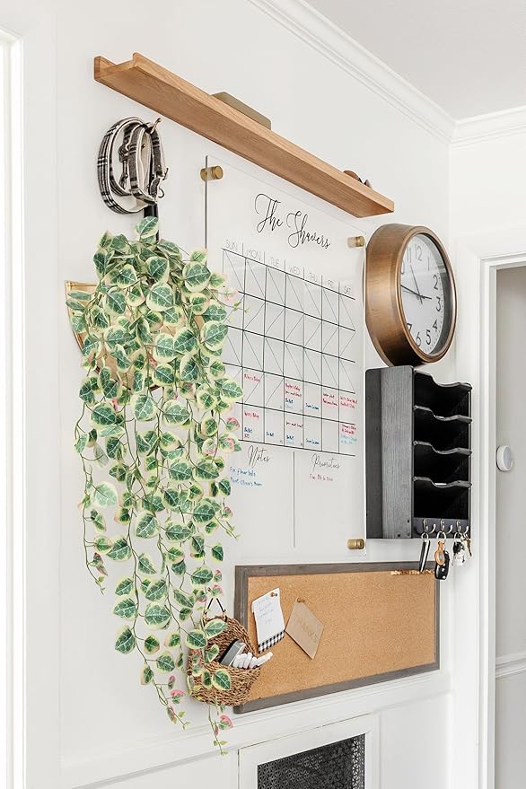 Briful 3 Pack Fake Hanging Plant 39.3" Artificial Hanging String of Hearts Plant Faux Trailing Vine with Heart-Shaped Leaves Lush Cascading Fake Geenery for Home Wall Garden Patio Shelf Decor