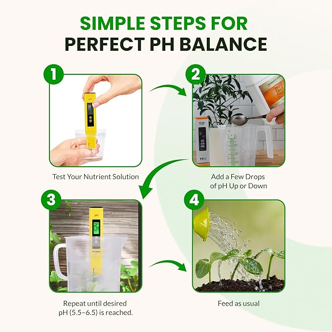 Humboldts Secret pH Up and pH Down Control Kit | Liquid Nutrient Solution Balancer for Plants | for Soil, Hydroponic, Coco, and DWC Systems | Supports Nutrient Absorption and Growth | 8 Ounce