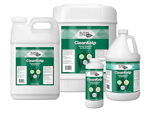 Bloom City Organic Liquid Seaweed and Kelp Fertilizer Supplement (128 oz) Concentrated Makes 750 Gallons
