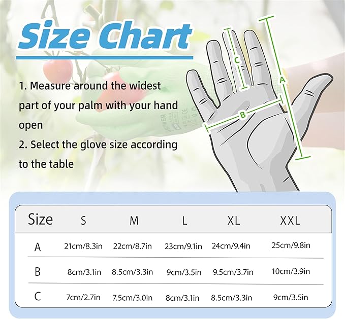 Schwer 12 Pairs Gardening Gloves, Water-based PU Coating, Ultimate Environmental Safety, Comfortable and Breathable Garden Gloves for Men and Women, Working Gloves for DIY, Outdoor Activities, L