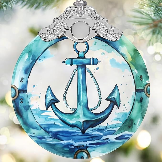 Christmas Ornaments - Stained Glass Decor - Christmas Tree Decorations - Gifts for Friends & Gift Exchange