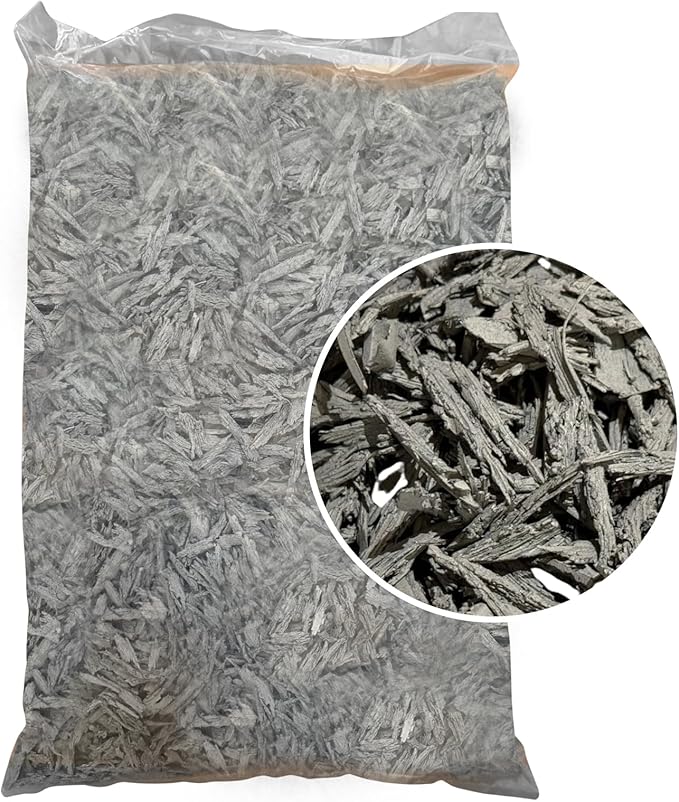 – 100% Wire-Free Premium Grade Shredded Rubber Mulch for Playgrounds & Landscaping | Safe for Kids & Pets, No Replacement Needed, Ultra Durable | Gray, 10 lb (0.6 cu ft)