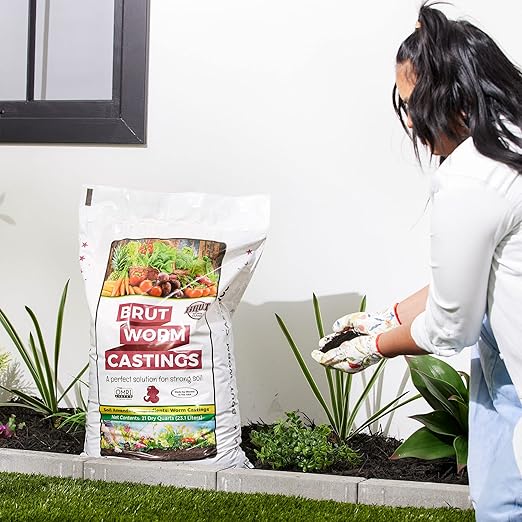 All Organic Fertilizer Worm Castings Filled with Nutrients and Minerals for a Variety of Indoor and Outdoor Plants, 30 Pounds, 2 Pack