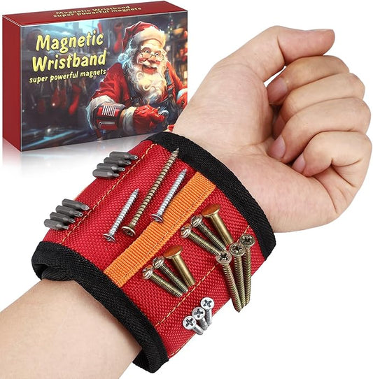 Christmas Stocking Stuffers for Men Adults Christmas Gifts Box for Men Magnetic Wristband for Holding Screws White Elephant Exchange Ideas for Tool Dad Him Husband Who Have Everything Wants