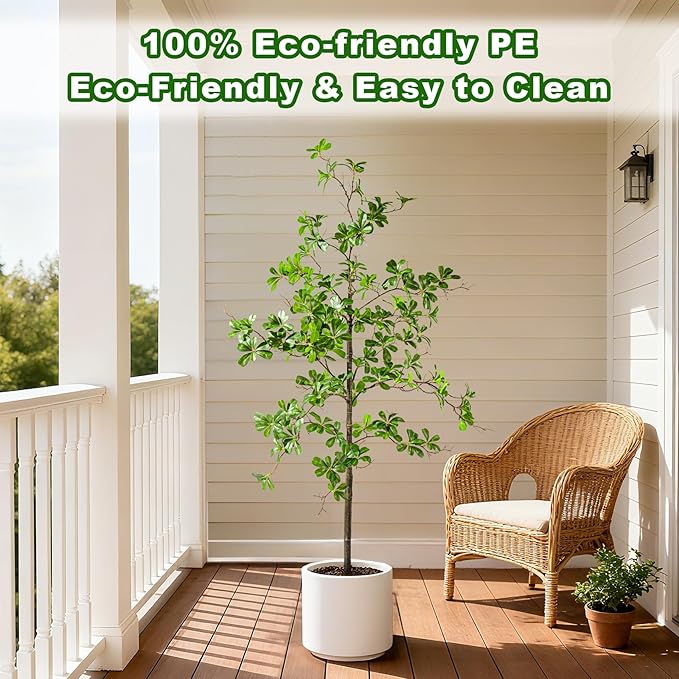 5FT Artificial Black Olive Tree Artificial Olive Plants, Tall Faux Olive Tree Faux Silk Plant Fake Plant Ultra-Realistic Silk Leaves & Natural Trunk Indoor Outdoor Use