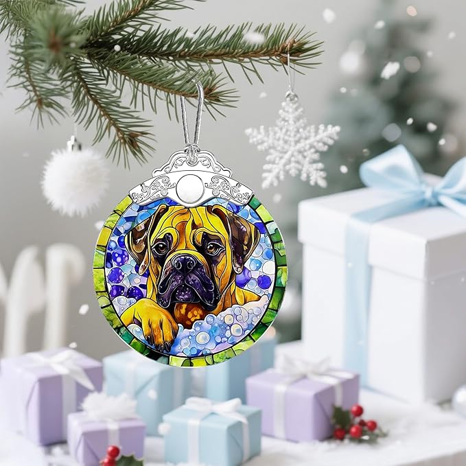 Bullmastiff Dog Christmas Ornaments: Christmas Tree Ornaments, Holiday Decor for Pet Lover, Stocking Stuffers, Gift Ideas, Xmas Gifts & Gifts for Dog Lover