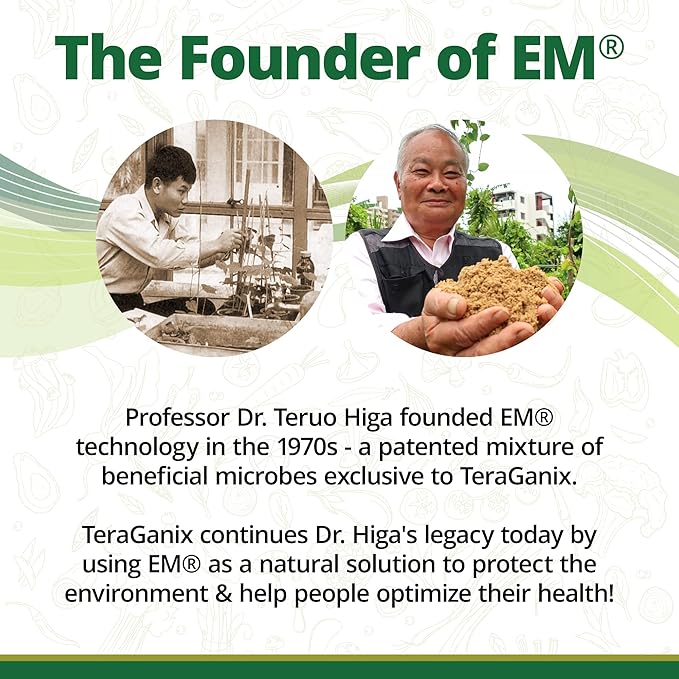 TeraGanix EM Premium Bokashi Bran, Compost Accelerator, Rice Bran Mix, Odor Eliminator, Formulated by Dr. Higa (Bokashi Inventor), Bokashi Compost Starter for Kitchen Compost Bin & Soil (5 Lb)