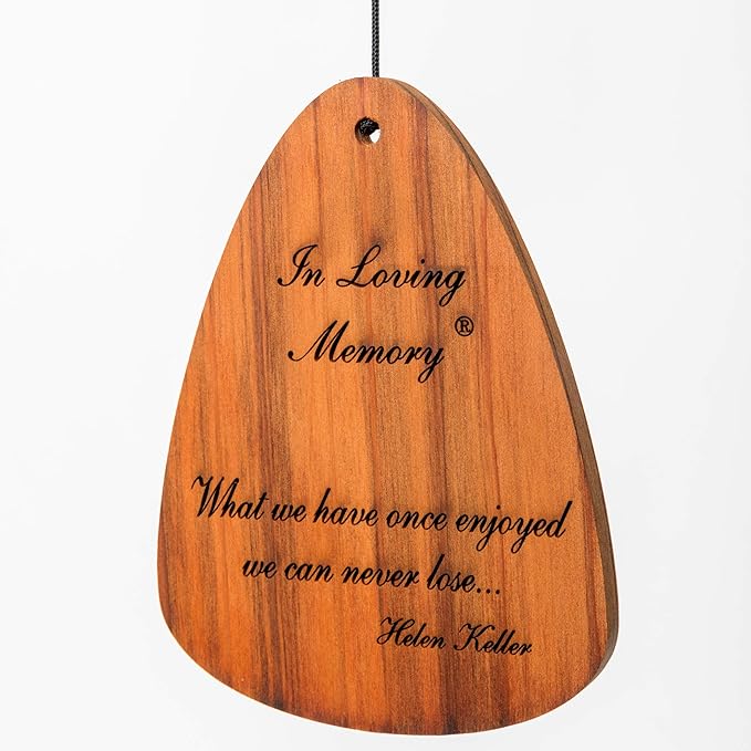In Loving Memory 35-inch Windchime, Silver w/What we Have Once Enjoyed…