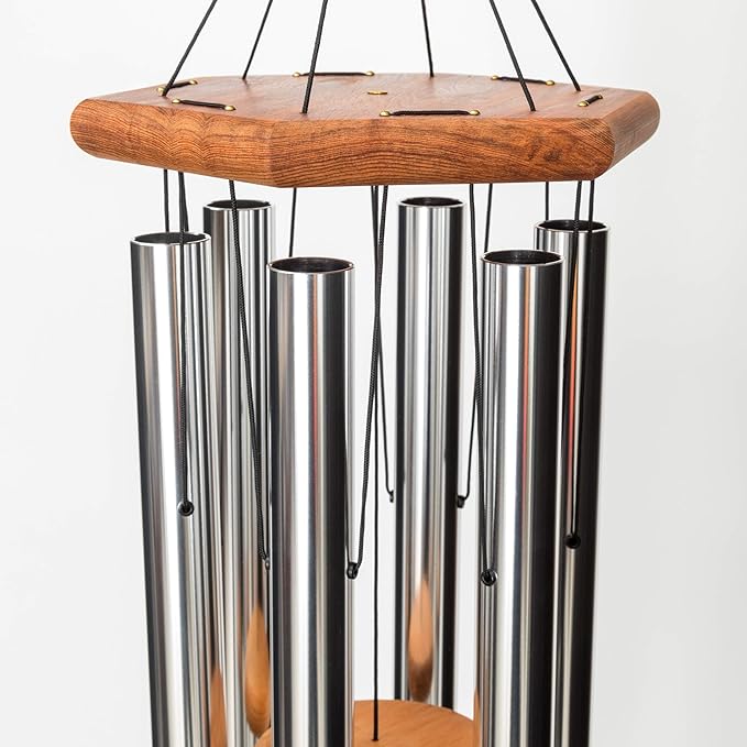 In Loving Memory 18-inch Windchime, Silver w/What we Have Once Enjoyed…