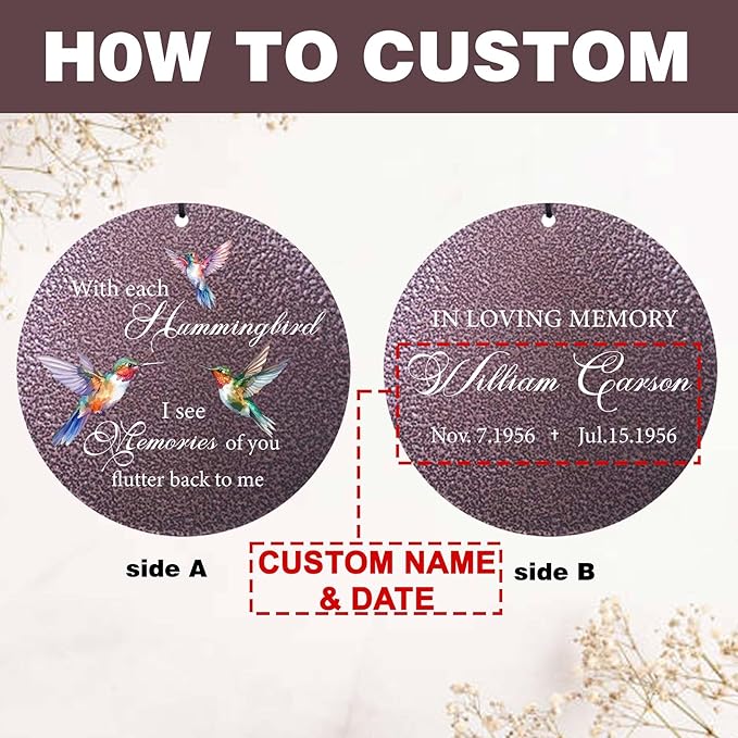 ASTARIN Personalized Memorial Wind Chime for Loss of Loved One 30/36/42 inch, Sympathy Deep Tone Wind Chimes for Mom Dad/Mother Father, Remembrance Gifts for Grief Condolence Funeral, Bereavement 46