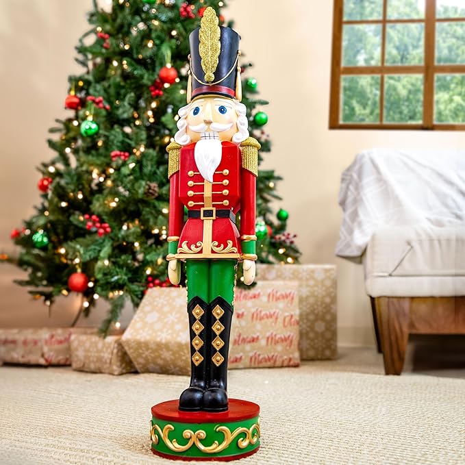Sunnydaze 2.5ft Kristoff The Nutcracker Christmas Decoration - Polyresin Indoor or Outdoor Nutcracker Statue