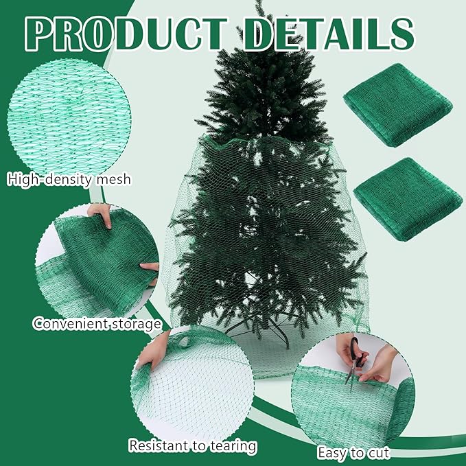 6 Pack 10'x10' Deer Netting Fencing Heavy Duty Bird Netting, Chicken Coop, Fruit Trees, Plants, Plastic Fence, Bird Screen, Outdoor Cover, Garden Protection, Net Material, Plant Barrier
